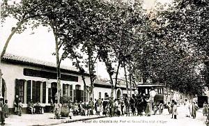 DUPERRE - HOTEL DU CHEMIN DE FER ET GRANDE RUE COTE ALGER
